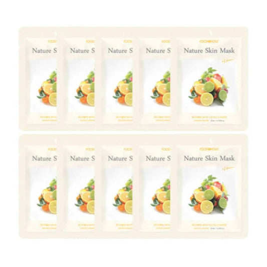 Foodaholic Nature Skin Mask Vitamin (10 PCS) - Miessential