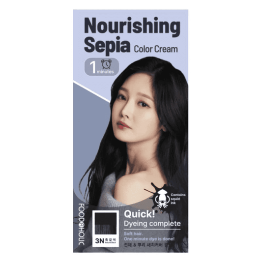 Foodaholic Nourishing Sepia 1 Min Hair Color 3N Natural Black - Miessential