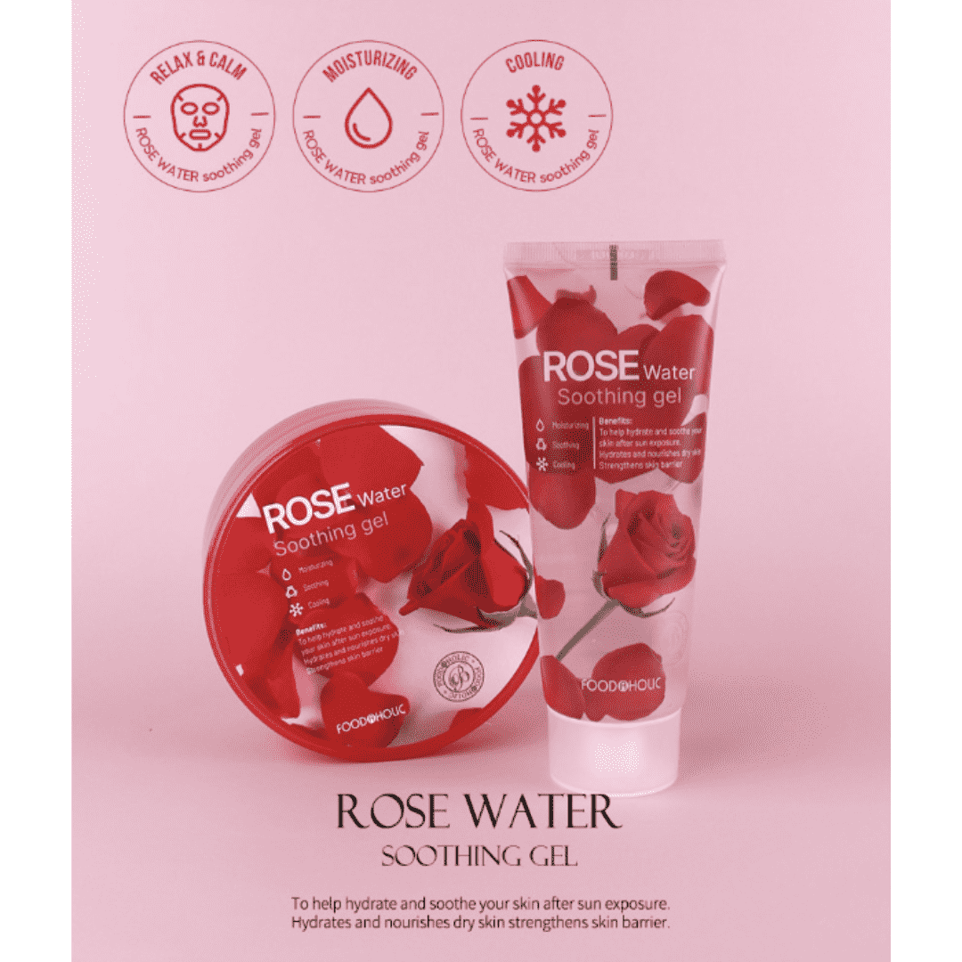 Foodaholic Rose Water Soothing Gel - Miessential