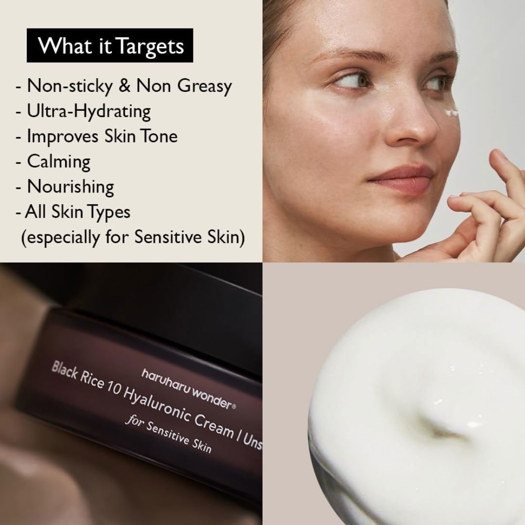 HARUHARU WONDER Black Rice Hyaluronic Cream 50ml Renew (Unscented) - Miessential