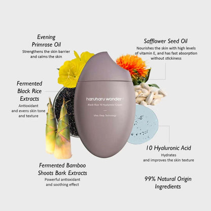 Haruharu Wonder Black Rice 10 Hyaluronic Cream