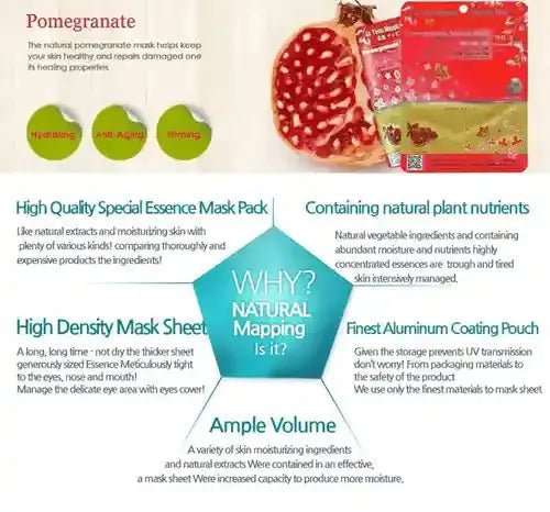Ja Yeon Mapping Pomegranate Hydrating Mask (Wholesale) MiessentialStore