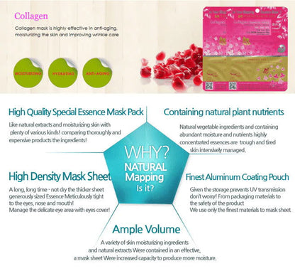 Ja Yeon Mapping Collagen Anti-Aging Mask (5 PCS) - Miessential