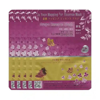 Ja Yeon Mapping Grape Anti-Inflammatory Mask (5 PCS) - Miessential