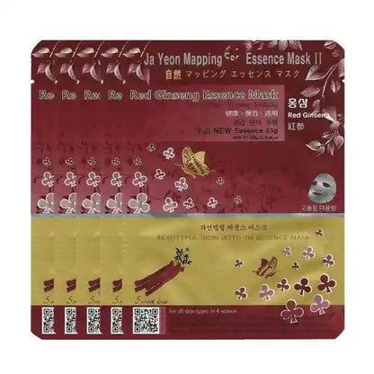 Ja Yeon Mapping Red Ginseng Anti-Inflammatory Mask (5 PCS) - Miessential