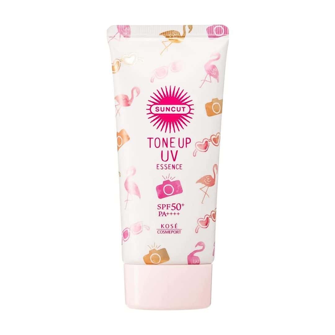 Kose Suncut Tone Up UV Essence Pink Flamingo