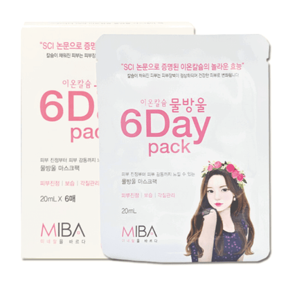 MIBA Ion Calcium Waterdrop 6 Day Mask (6 Masks) - Miessential