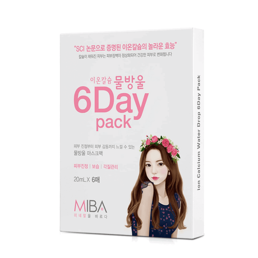 MIBA Ion Calcium Waterdrop 6 Day Mask (6 Masks) - Miessential