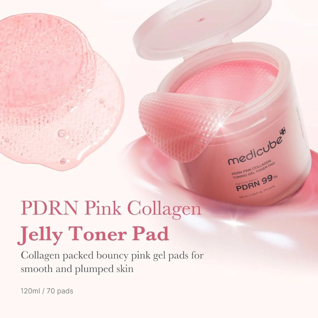 Medicube PDRN Pink Collagen Toning Gel Toner Pad