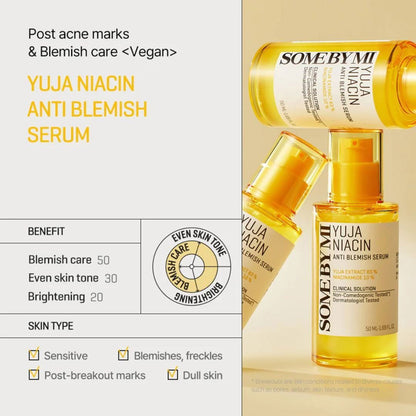 SOME BY MI Yuja Niacin Anti Blemish Serum (Renew) - Miessential
