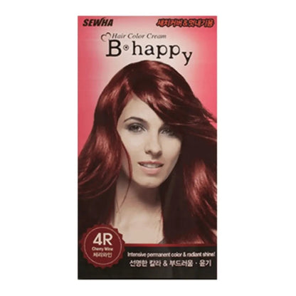 Sewha B-Happy Hair Color Cream 4R Cherry Wine - Miessential