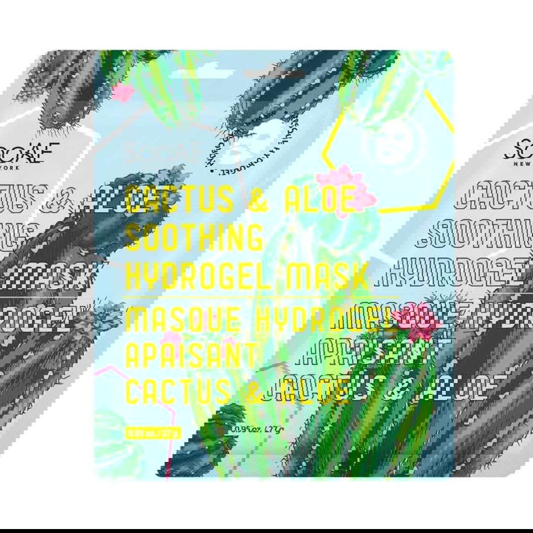 Soo'AE Cactus & Aloe Soothing Hydrogel Mask - Miessential