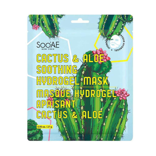 Soo'AE Cactus & Aloe Soothing Hydrogel Mask - Miessential