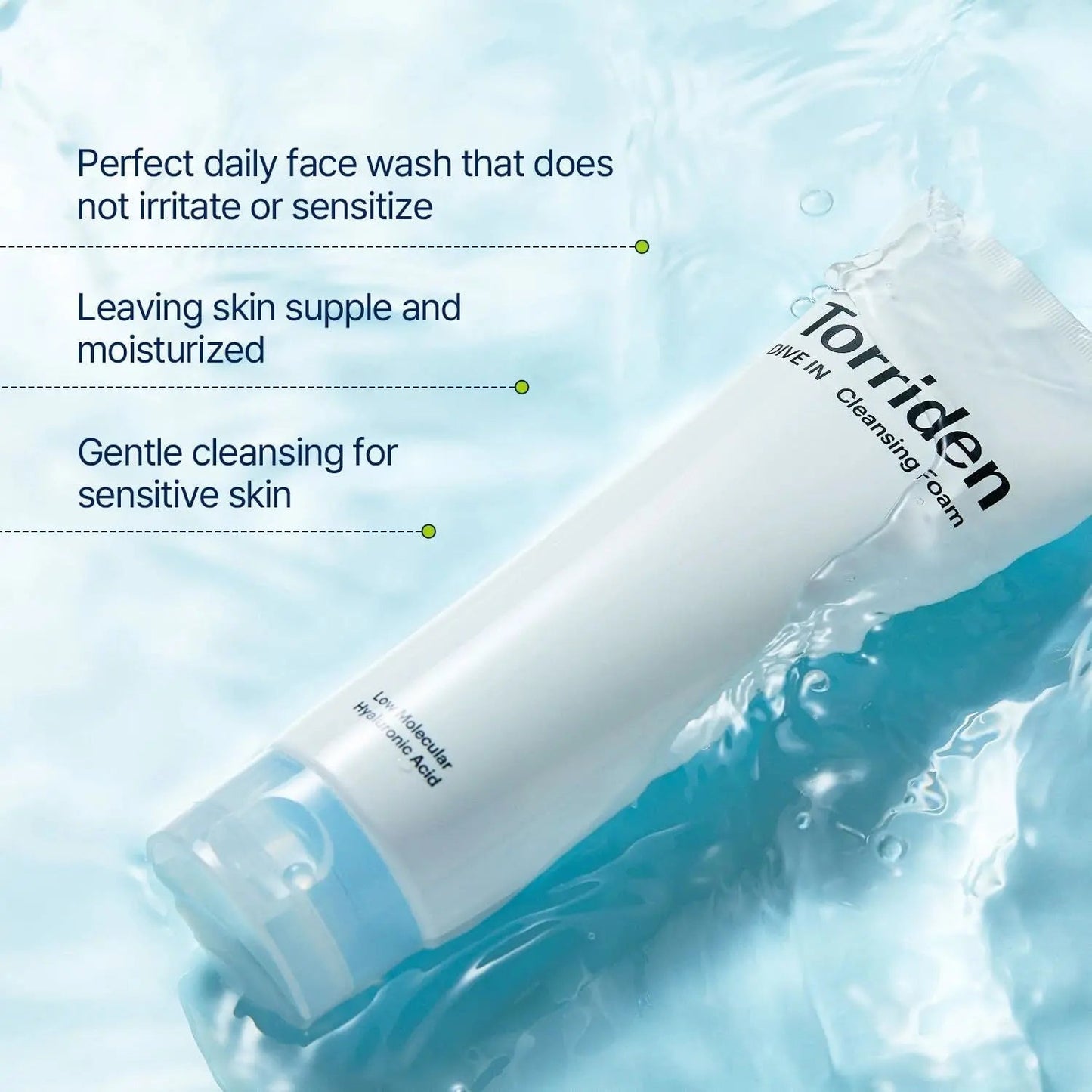 TORRIDEN Dive In Low Molecular Hyaluronic Acid Cleansing Foam - Miessential