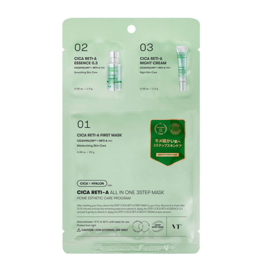 VT CICA Reti-A All-in-One 3-Step Mask - Miessential